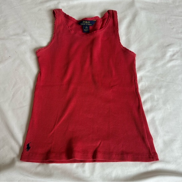 Polo by Ralph Lauren Crimson Sleeveless Top - Picture 1 of 3